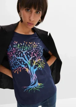 Bedrucktes T-Shirt aus Bio-Baumwolle