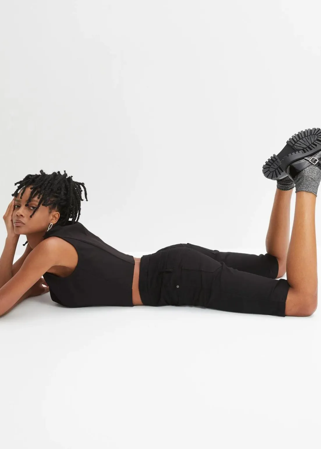 Bermuda aus elastischem Baumwoll-Mix