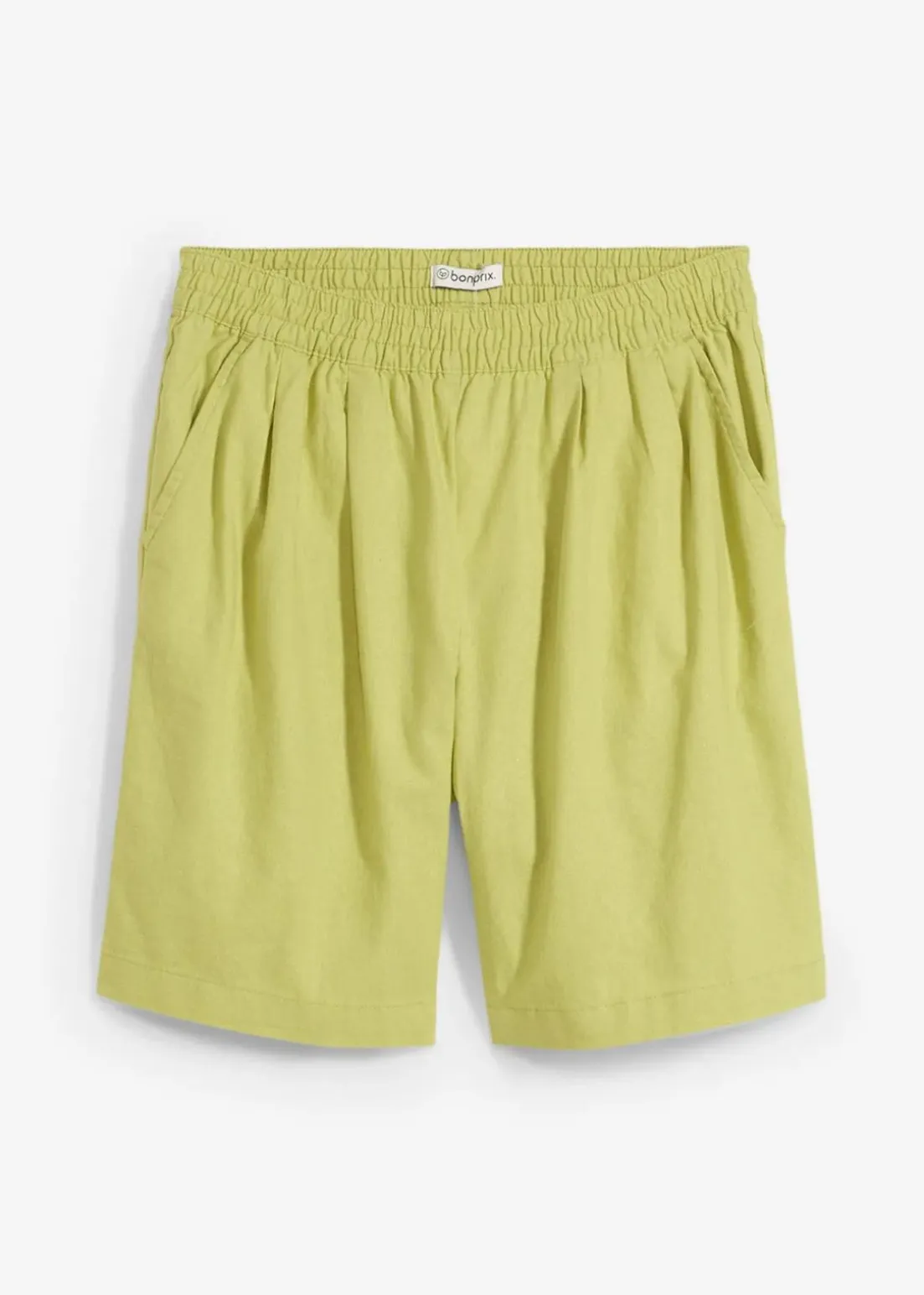 Bermuda aus Leinen-Baumwoll-Mix