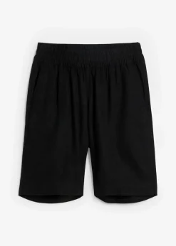 Bermuda aus Leinen-Viskose Mischung