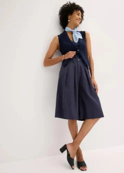 Bermudas mit Bundfalten