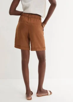 Bermudashorts aus reinem Leinen