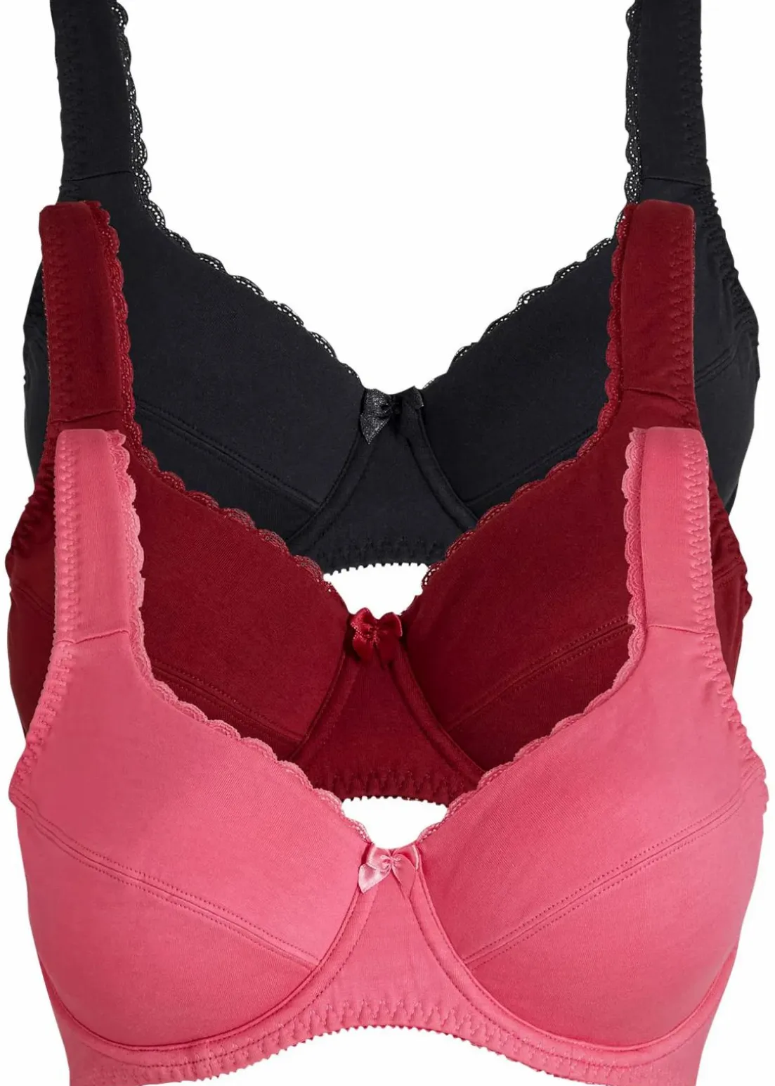 BH mit Bügel mit weicher Bio-Baumwolle (3er Pack)