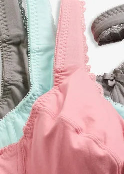 BH mit Bügel mit weicher Bio-Baumwolle (3er Pack)