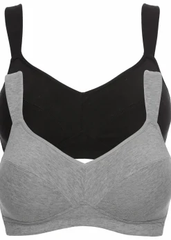 BH ohne Bügel mit Bio-Baumwolle (2er Pack)