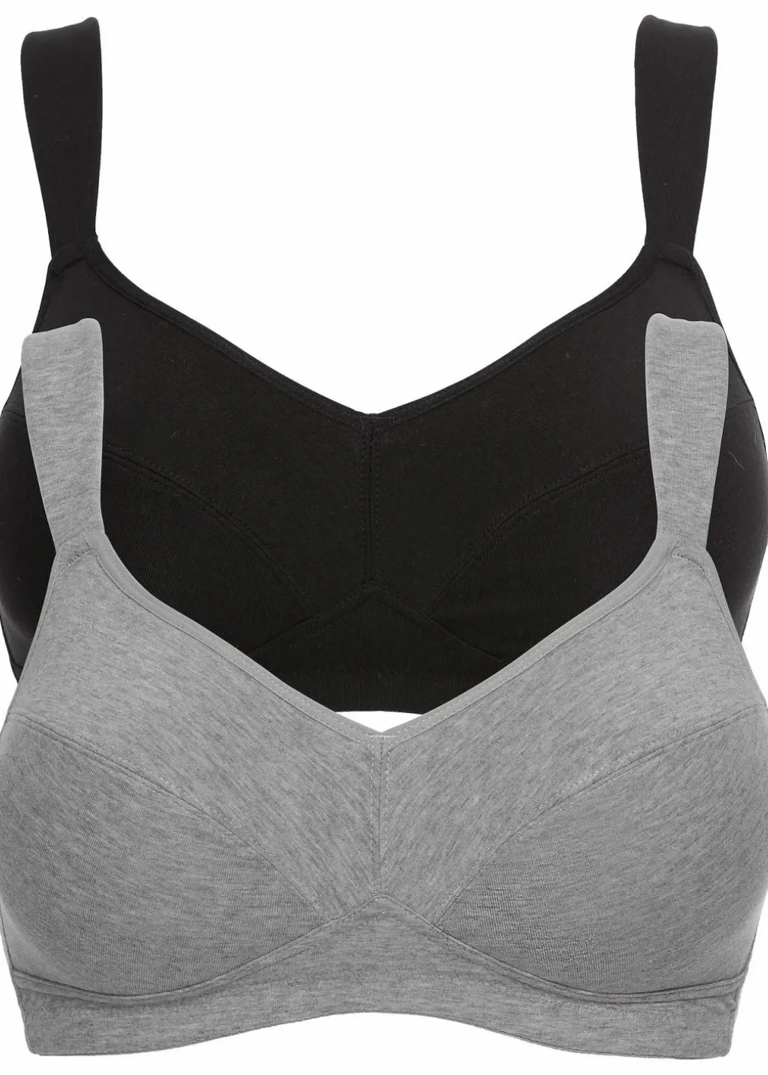 BH ohne Bügel mit Bio-Baumwolle (2er Pack)