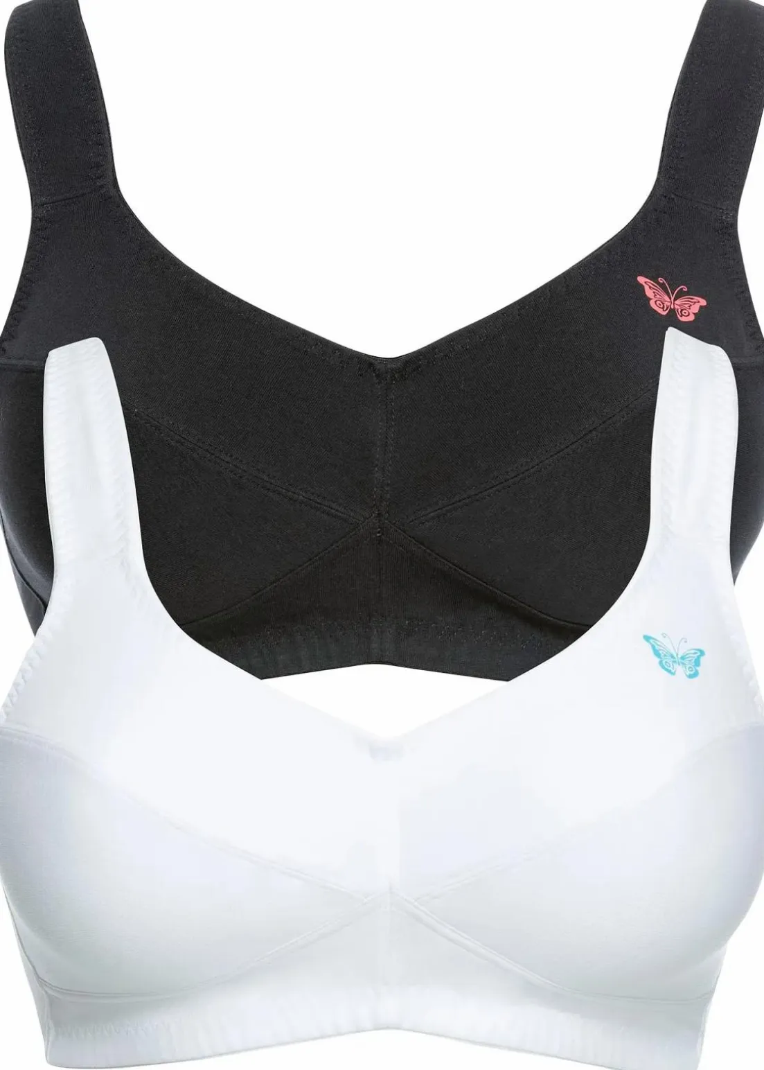 BH ohne Bügel mit Bio-Baumwolle (2er Pack)