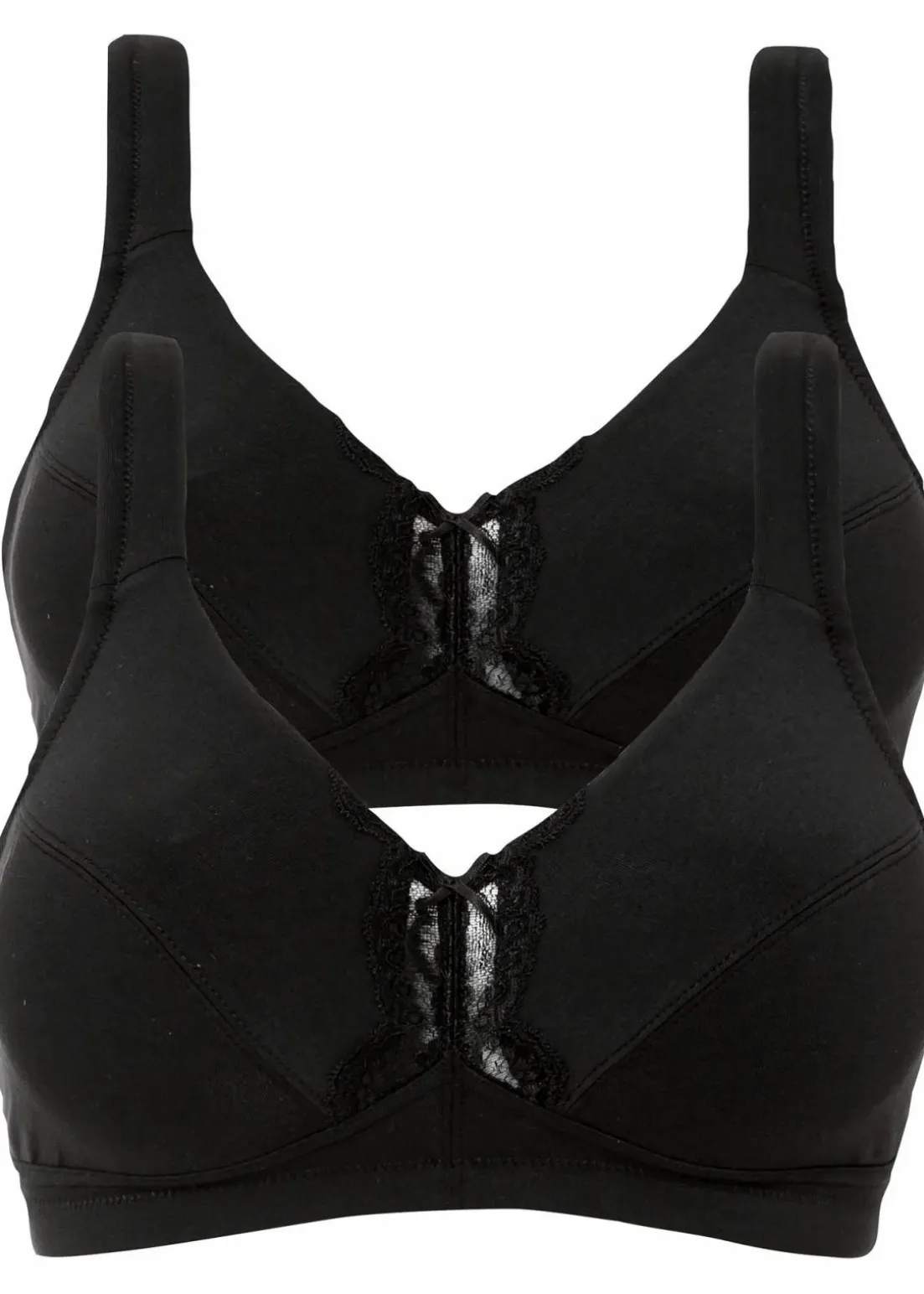 BH ohne Bügel mit Bio-Baumwolle (2er Pack)