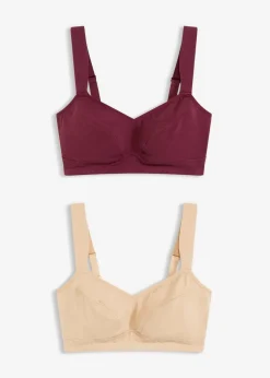BH ohne Bügel mit Bio-Baumwolle (2er Pack)