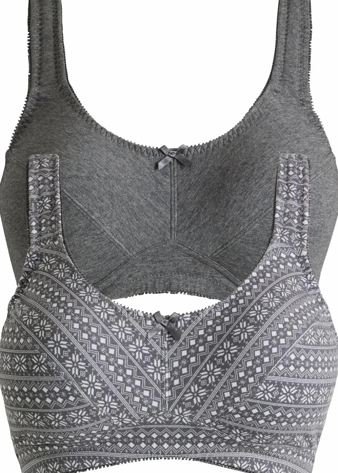 BH ohne Bügel mit Bio-Baumwolle (2er Pack)