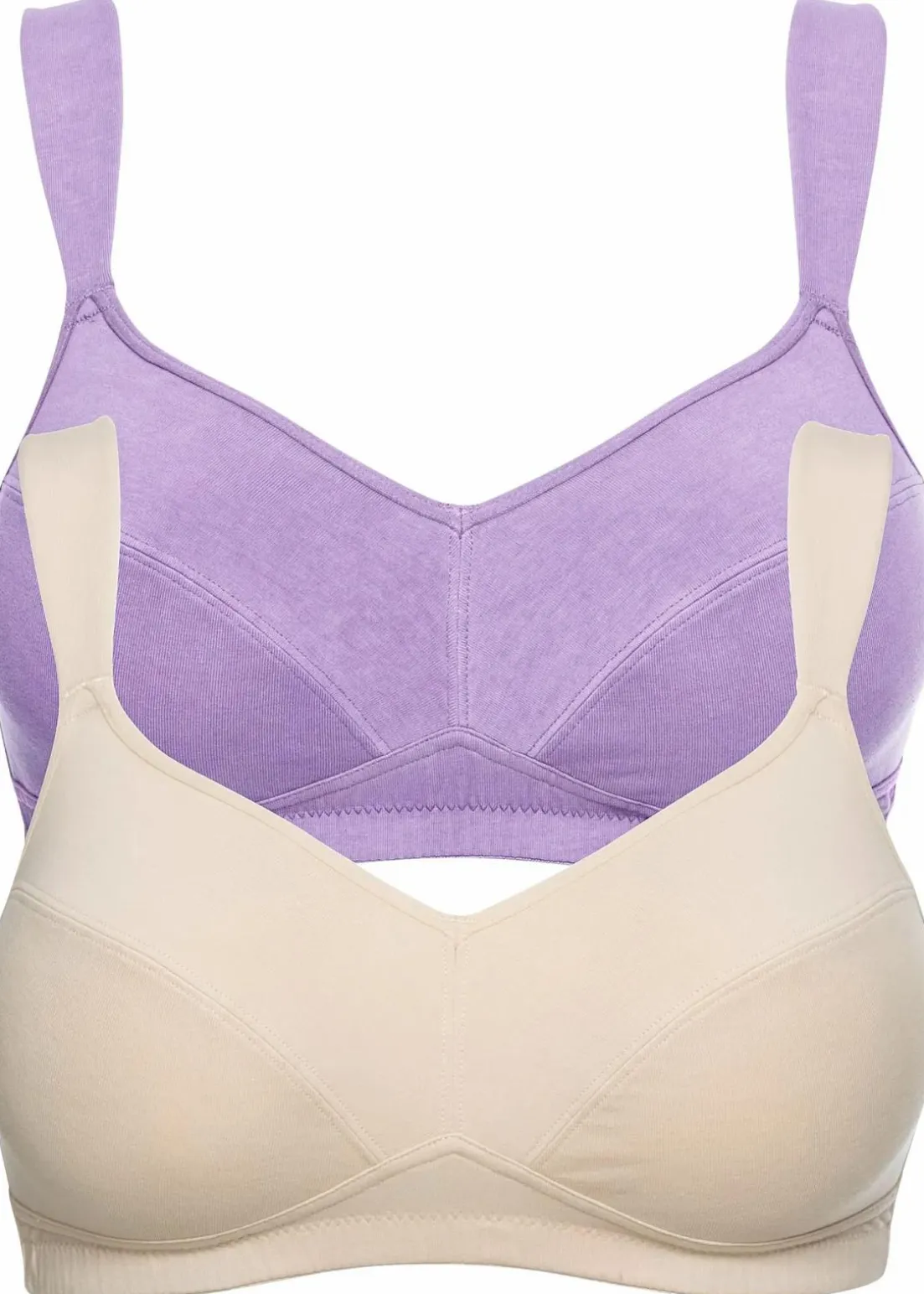 BH ohne Bügel mit Bio-Baumwolle (2er Pack)