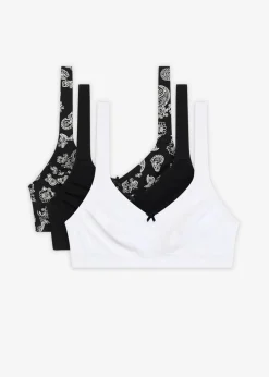 BH ohne Bügel mit Bio-Baumwolle (3er Pack)