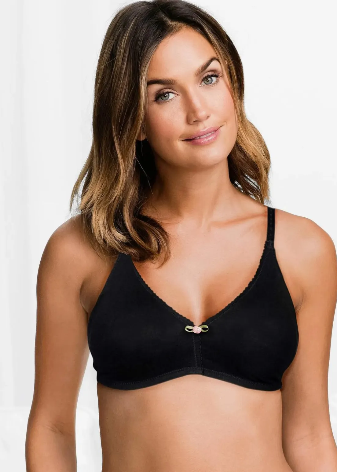 BH ohne Bügel mit Bio-Baumwolle (3er Pack)