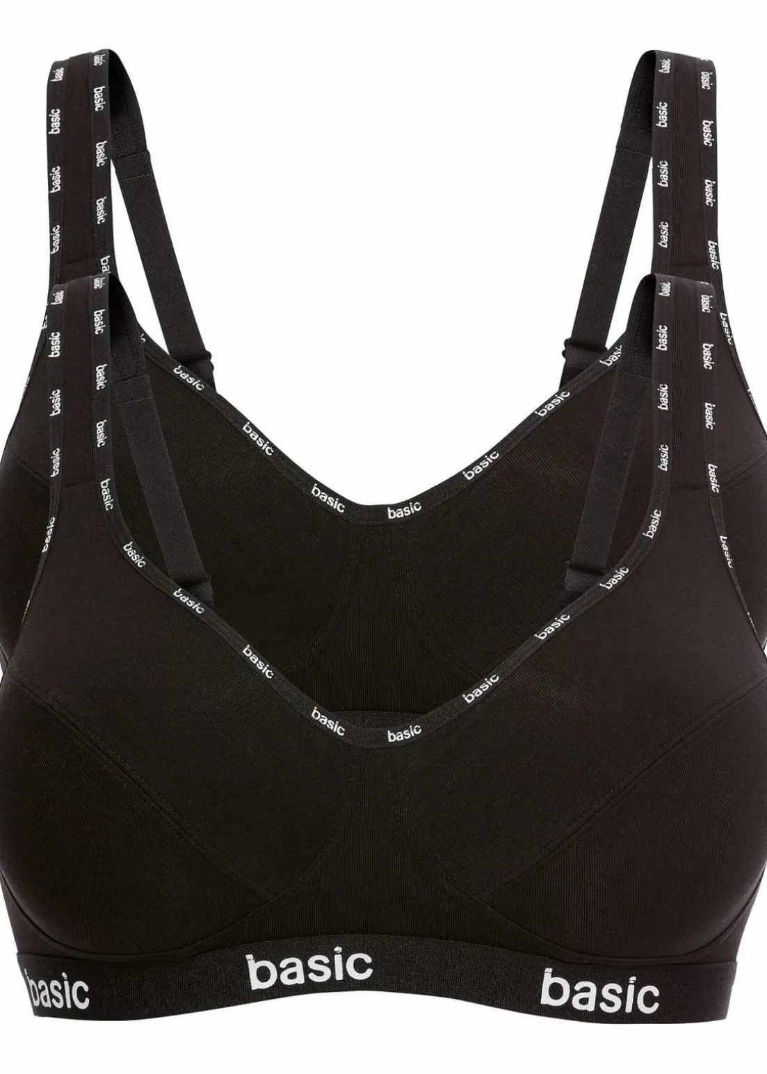 BH ohne Bügel mit Bio-Baumwolle (2er Pack)