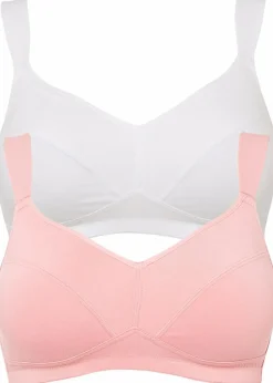 BH ohne Bügel mit Bio-Baumwolle (2er Pack)