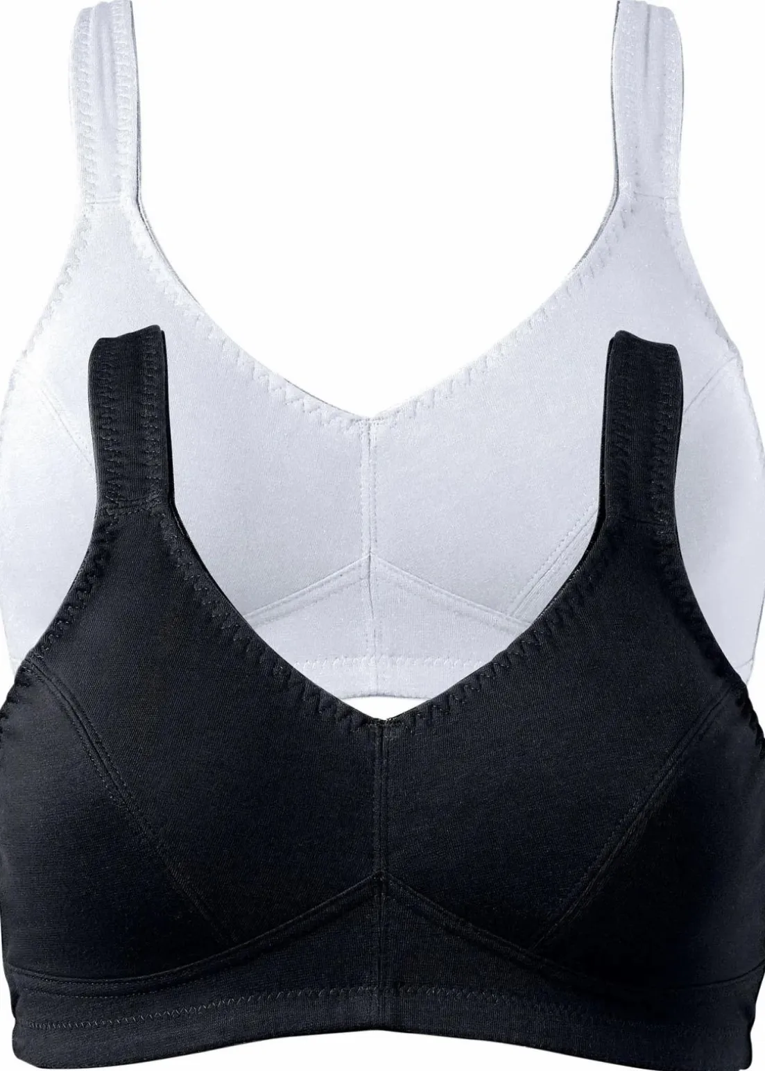 BH ohne Bügel mit Bio-Baumwolle (2er Pack)