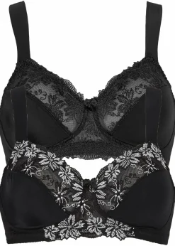 BH ohne Bügel mit gepolsterten Trägern (2er Pack)