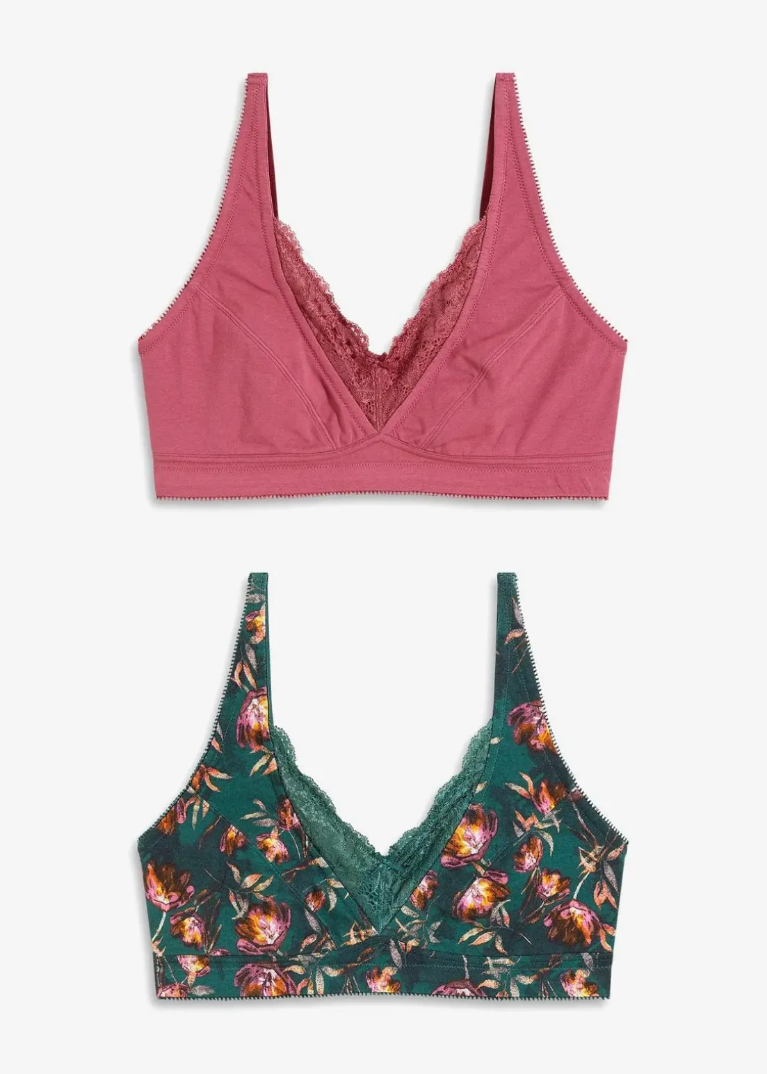 BH ohne Bügel mit Bio-Baumwolle (2er Pack)