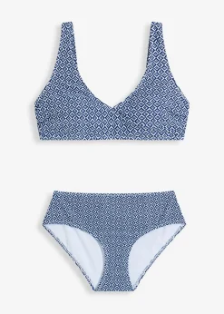 Bikini in Wickeloptik (2-tlg.Set)