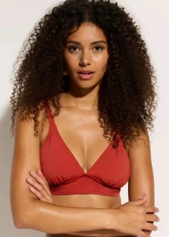 Bikinioberteil mit breitem Band