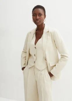 Blazer aus reinem Leinen