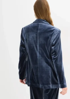 Blazer aus softem Samt