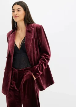 Blazer aus softem Samt
