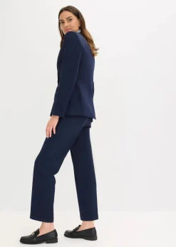 Blazer mit dekorativen Handstich Details