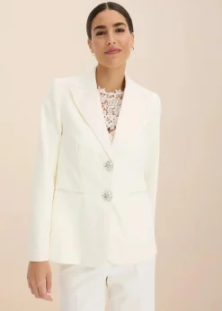 Blazer mit Schmuckknöpfen