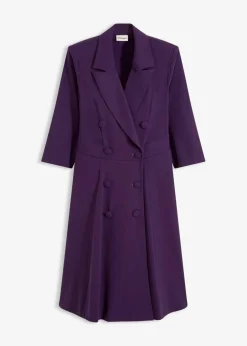Blazerkleid mit ausgestelltem Rockteil