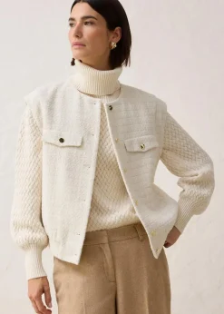 Blazerweste mit Wollanteil