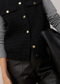 Blazerweste mit Wollanteil