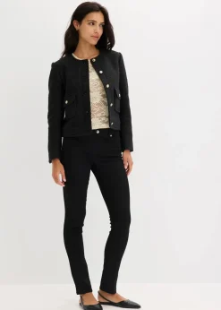 Blouson aus softem Bouclégarn