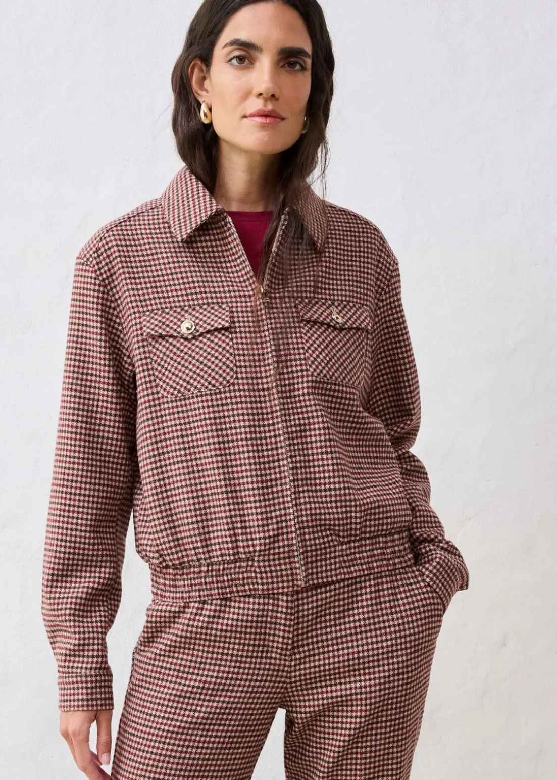 Blouson aus weichem Woll-MIx