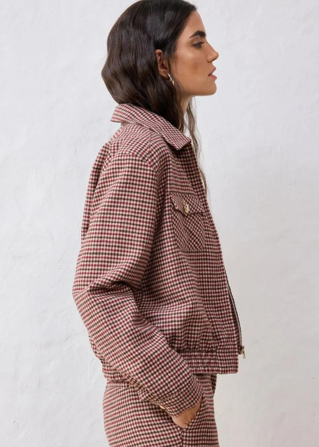 Blouson aus weichem Woll-MIx