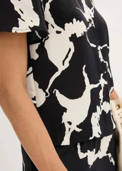 Bluse aus fließendem Satin