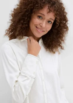 Bluse aus fließender Viskose