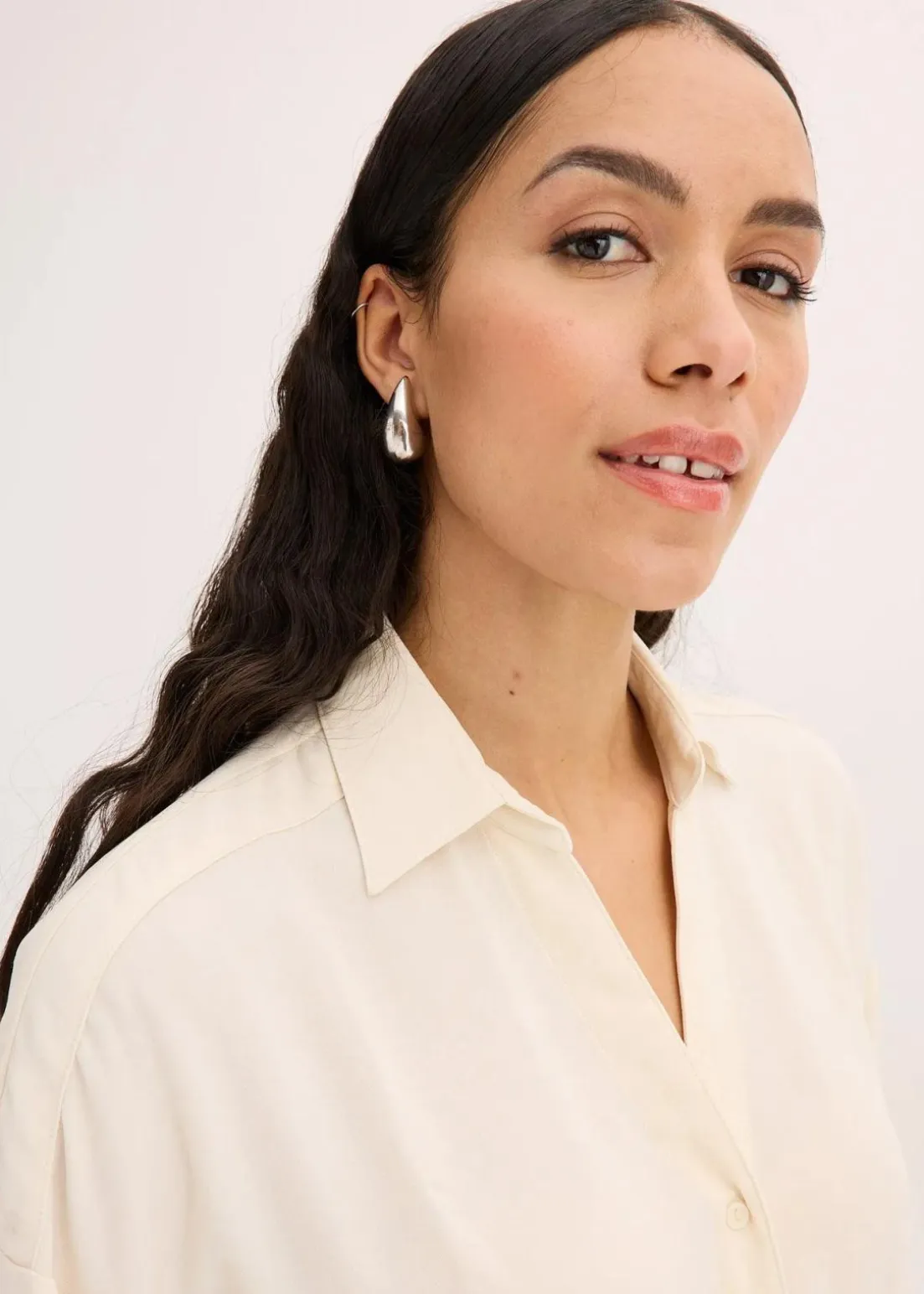 Bluse aus leichtem Crêpe