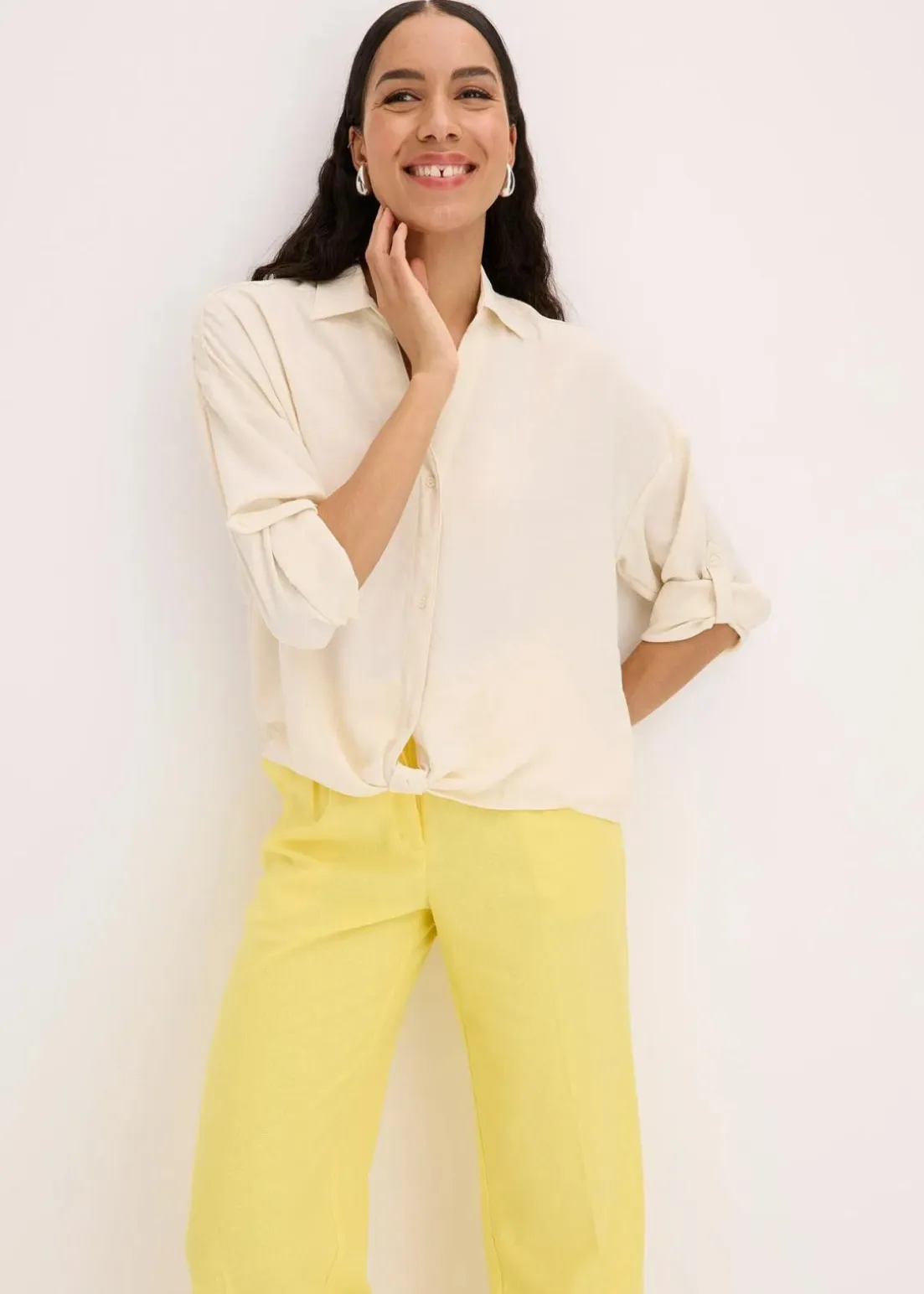 Bluse aus leichtem Crêpe