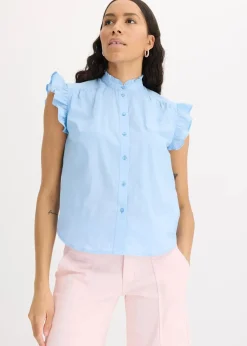 Bluse aus reiner Baumwolle