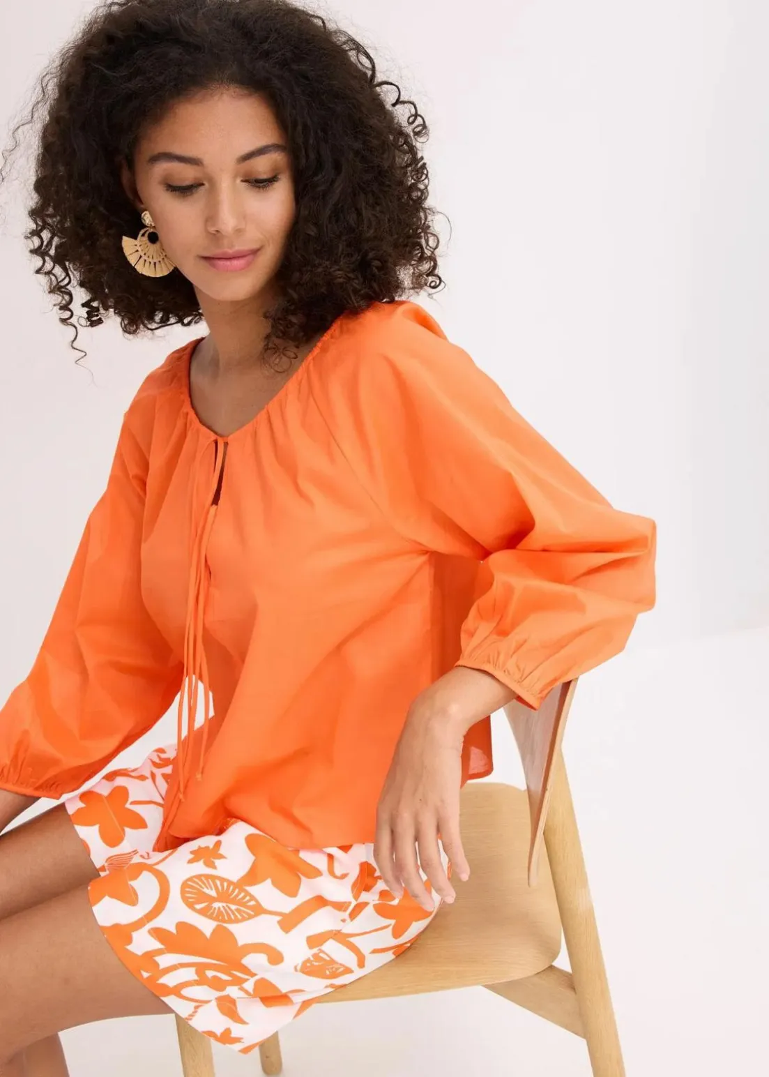 Bluse aus reiner Bio-Baumwolle