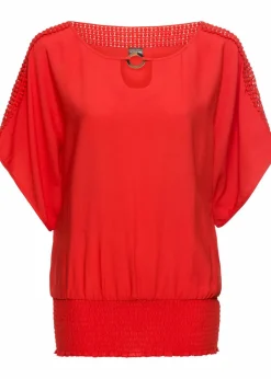 Bluse aus reiner Viskose