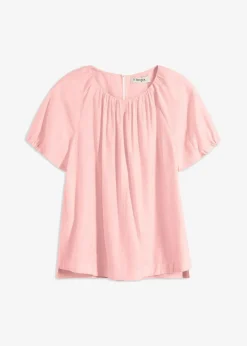 Bluse aus strukturiertem Crinkle