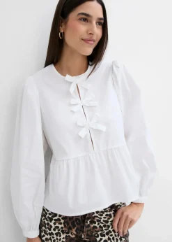 Bluse mit Schleifendetails