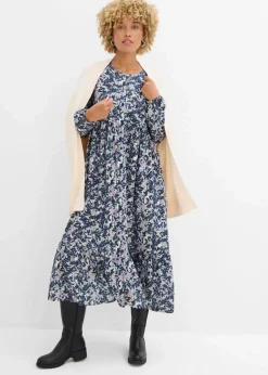 Blusenkleid aus fließender Viskose