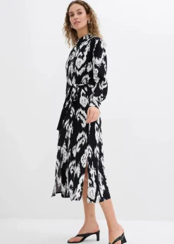 Blusenkleid aus fließender Viskose