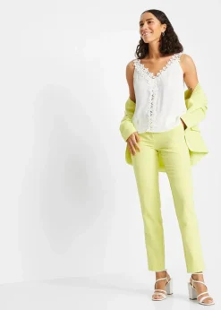 Blusentop aus strukturiertem Crinkle