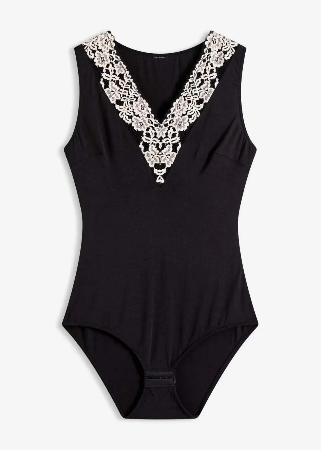 Body ohne Bügel aus softem Modal mit Spitze