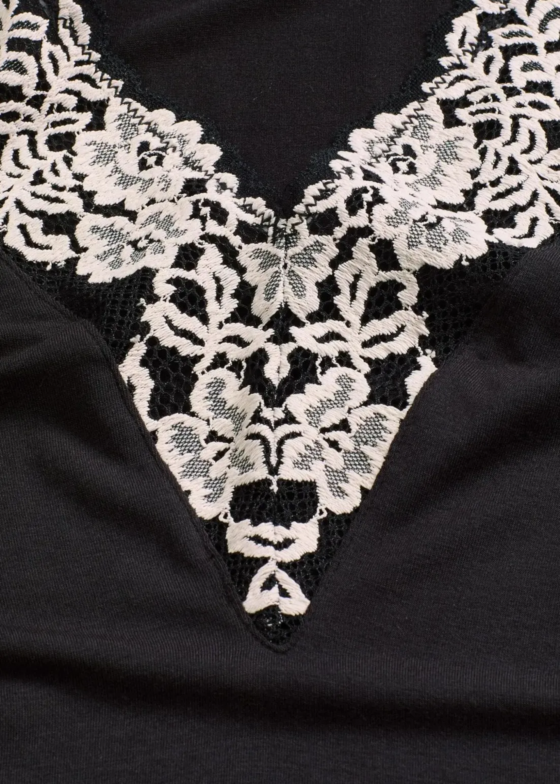 Body ohne Bügel aus softem Modal mit Spitze