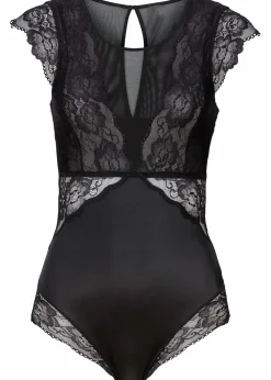 Body ohne Bügel mit zarter Spitze